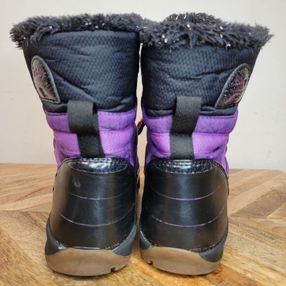 EUC Sorel Disney Youth Whitney Short Frozen 2 Boots In Purple Size 5 LY3669-594 - Picture 7 of 9